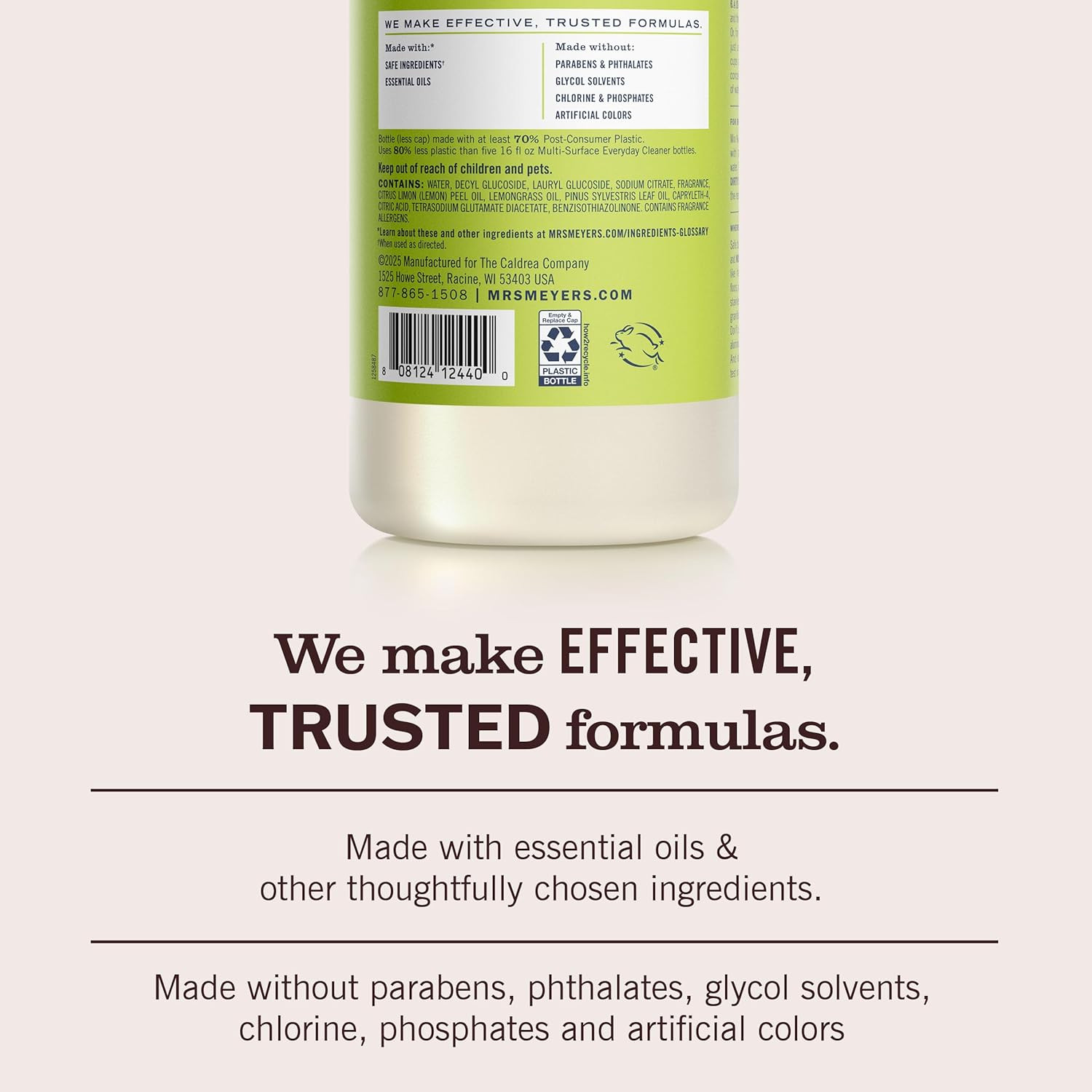 MRS. MEYER’S CLEAN DAY Multi-Surface Everyday Concentrate, Lemon Verbena Scen…