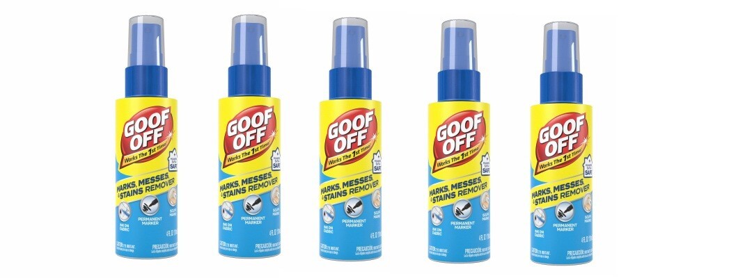 Goof Off FG705 Heavy Duty Water Based Stain Remover 4 oz Pump Spray Bottles