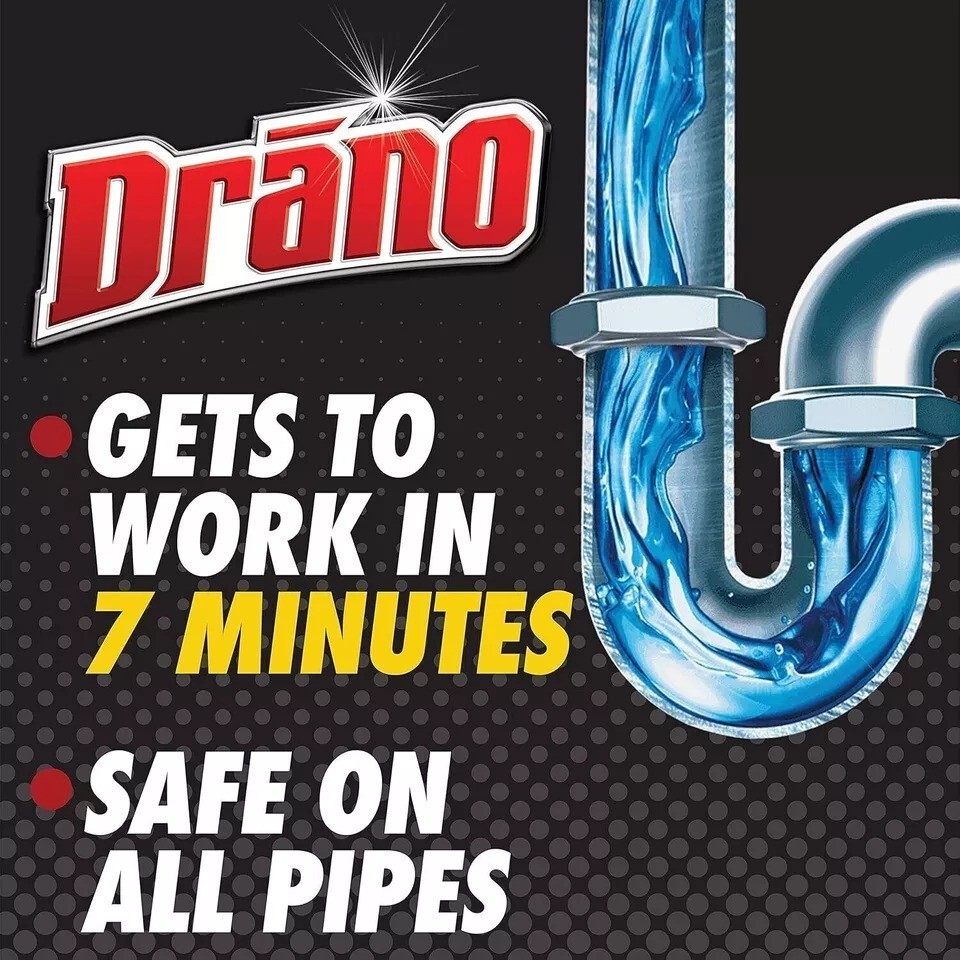 Drano Max Gel Drain Clog Remover and Cleaner for Shower or Sink Drains, Unclogs