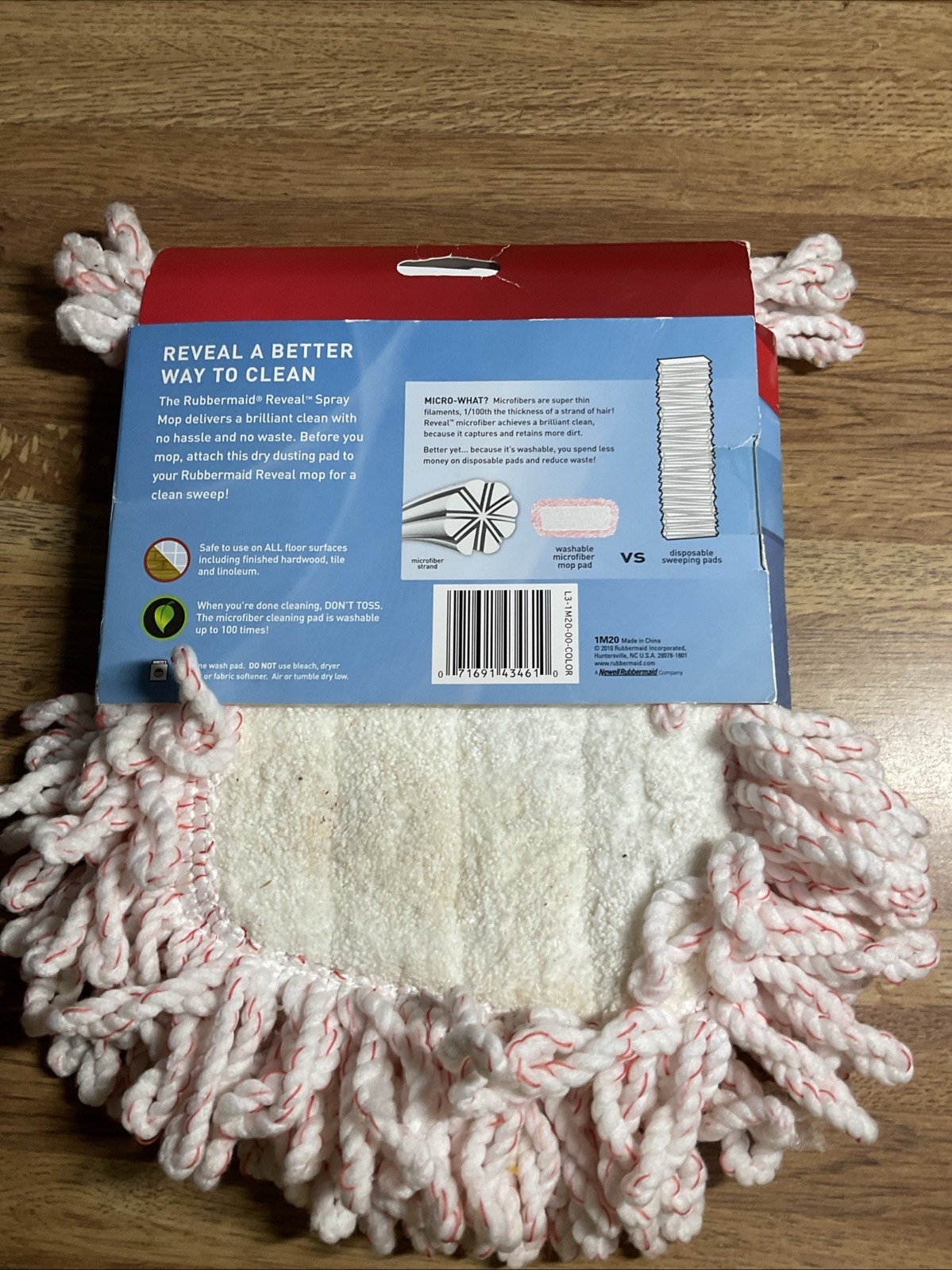 Rubbermaid Reveal Microfiber Dusting Pad 16.5″ 1M20 NEW for flexible sweeper