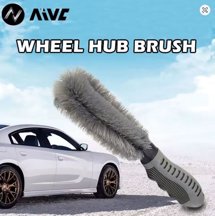 Portable Car Wheel Brush Tire Cleaning Brushes Hub Powerful Stain Remover Brush