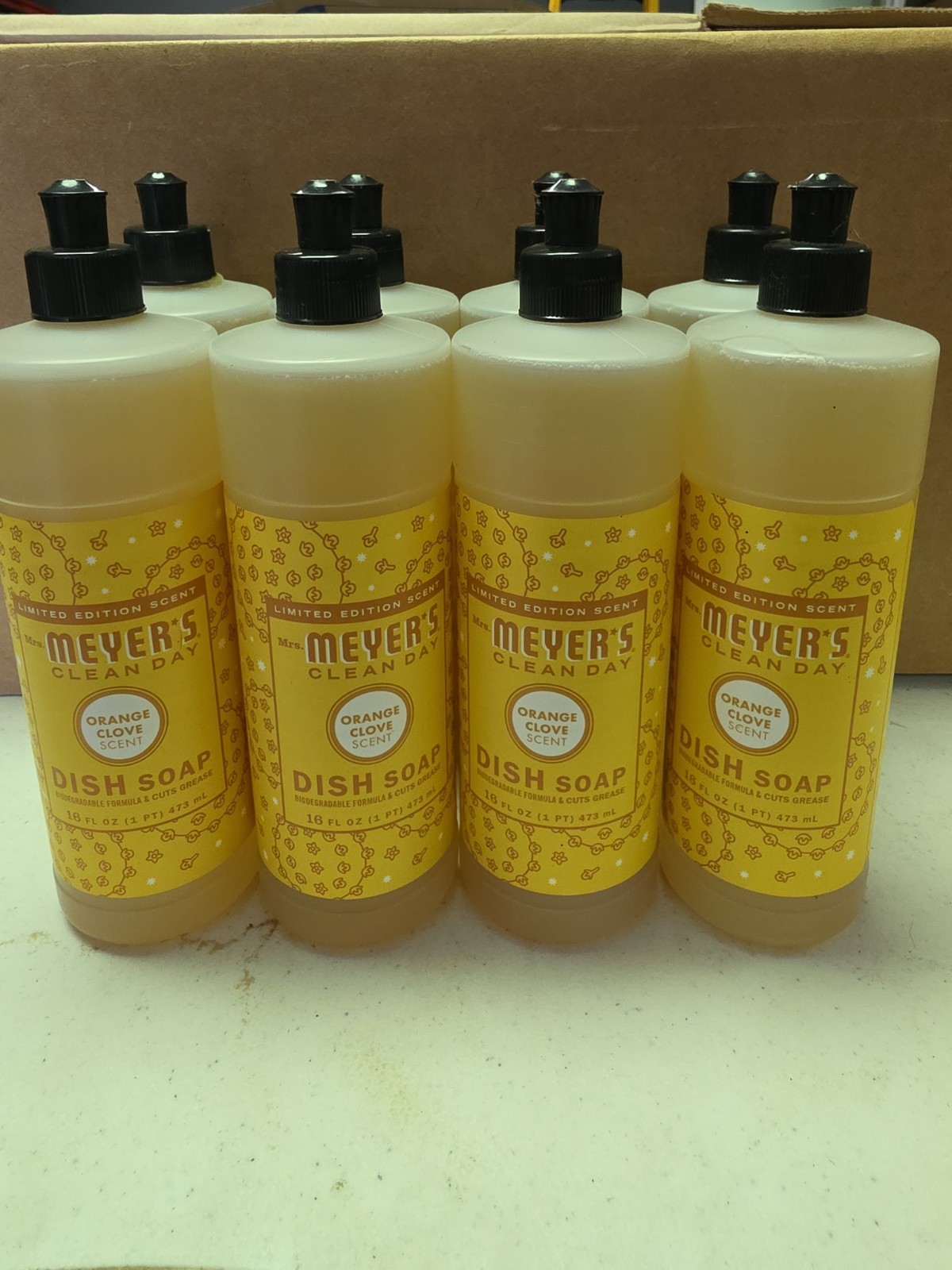 Mrs. Meyer’s Clean Day Orange Clove Scent Liquid Dish Soap 16 oz