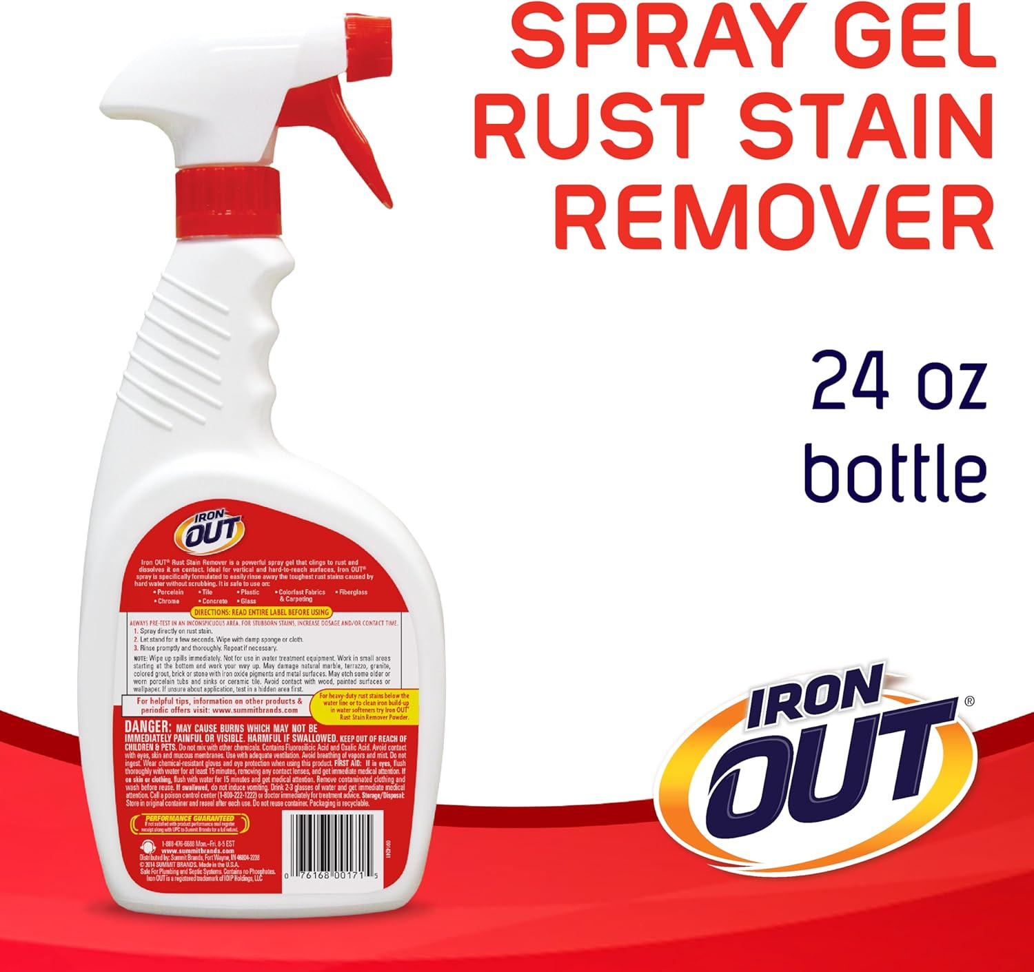 Rust Stain Remover Spray Gel, Remove Rust Stains in Bathrooms, Kitchens, Laundry