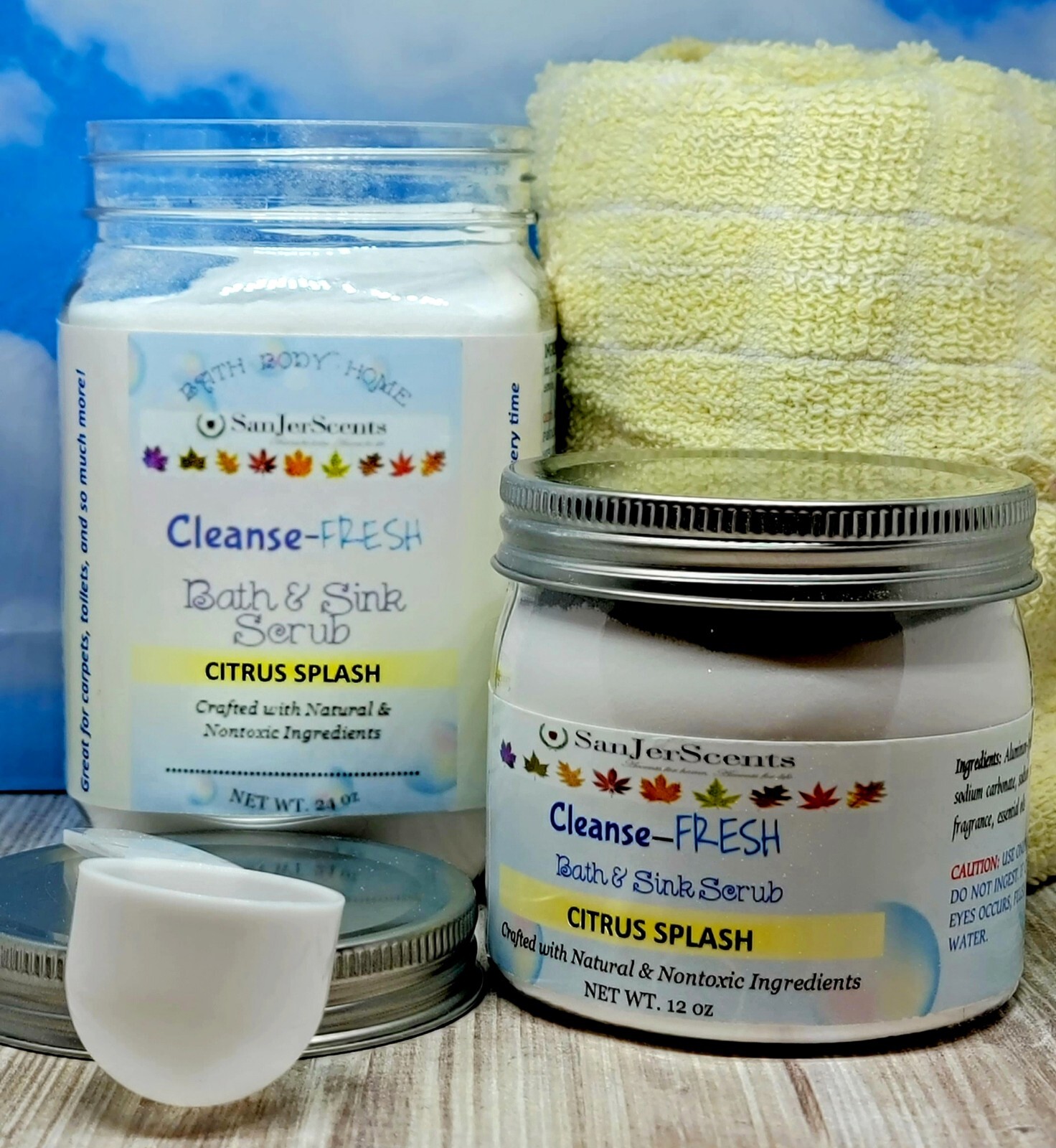 Sink & Tub Scrub Natural Environmentally Safe Cleanser