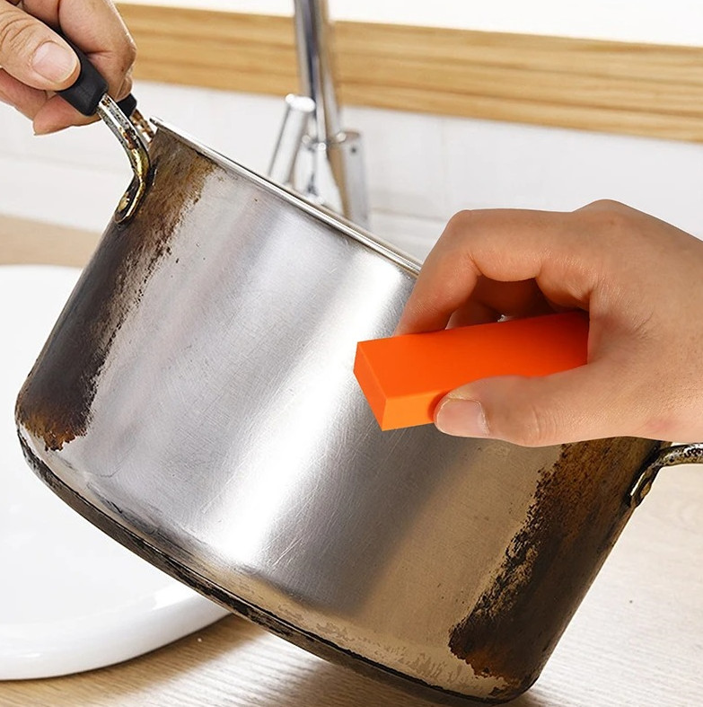 2pcs Limescale & Rust Eraser Rubber – Multi-Purpose Cleaning Tool for Kitchen