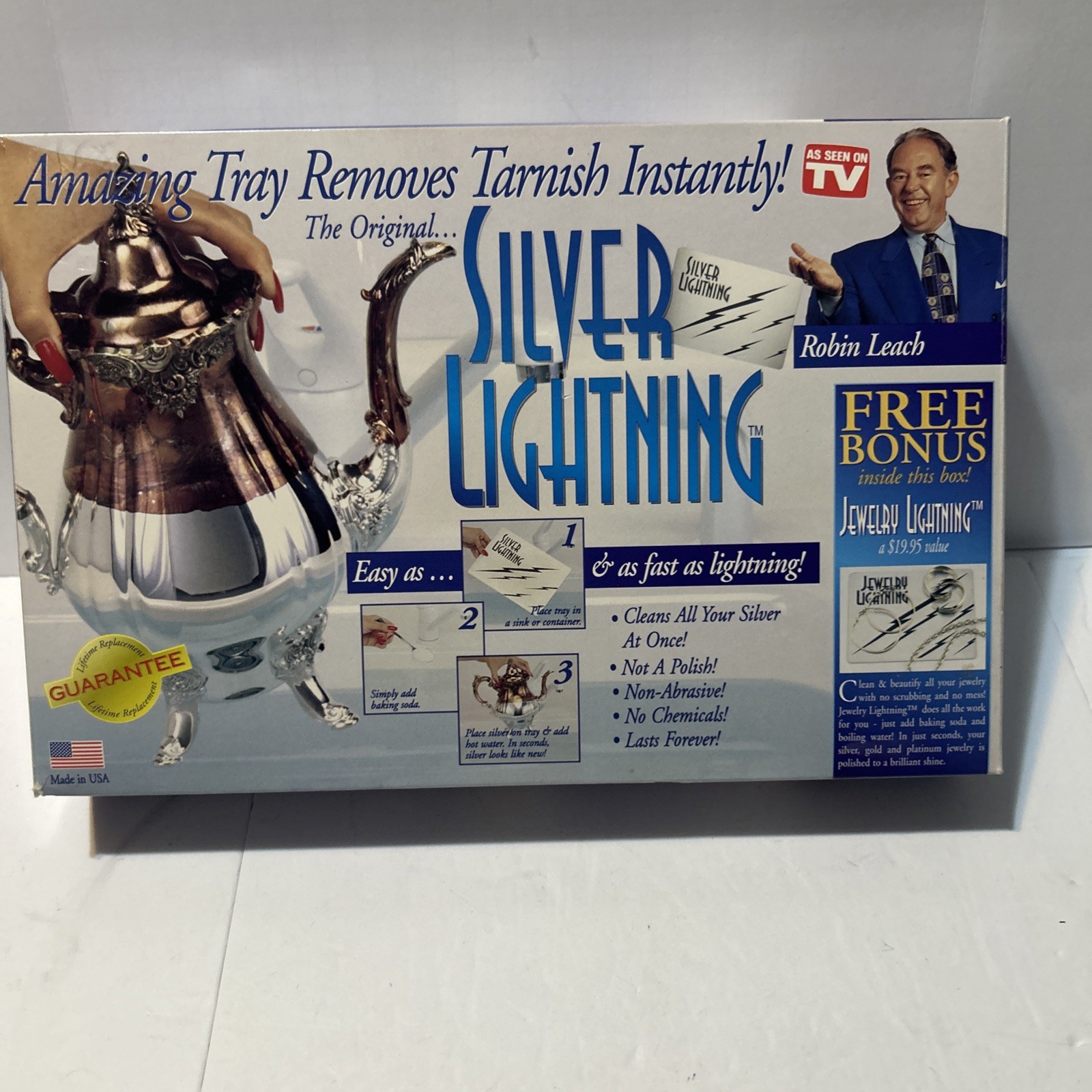 Silver Lightning Jewelry Cleaner Tarnish Remover As Seen on TV Gold Copper Steel