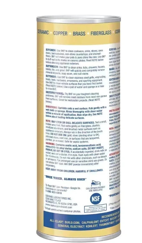 6 Pack BAR KEEPERS FRIEND All-Purpose Bathroom Kitchen Cleaner And Polish 21 oz