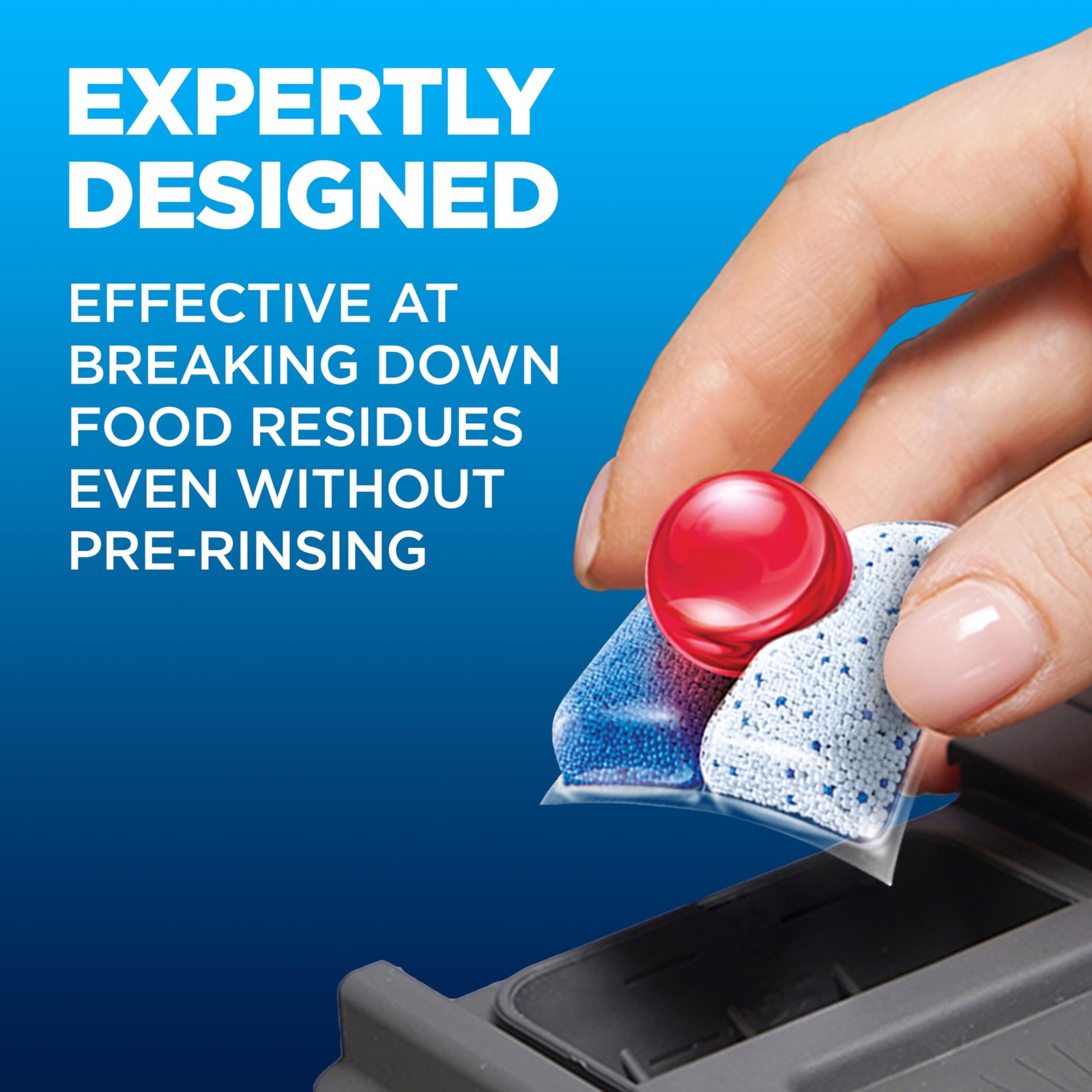 Finish Power Dishwasher Pods, No Pre-Rinse Dishwasher Detergent Soap for Deep