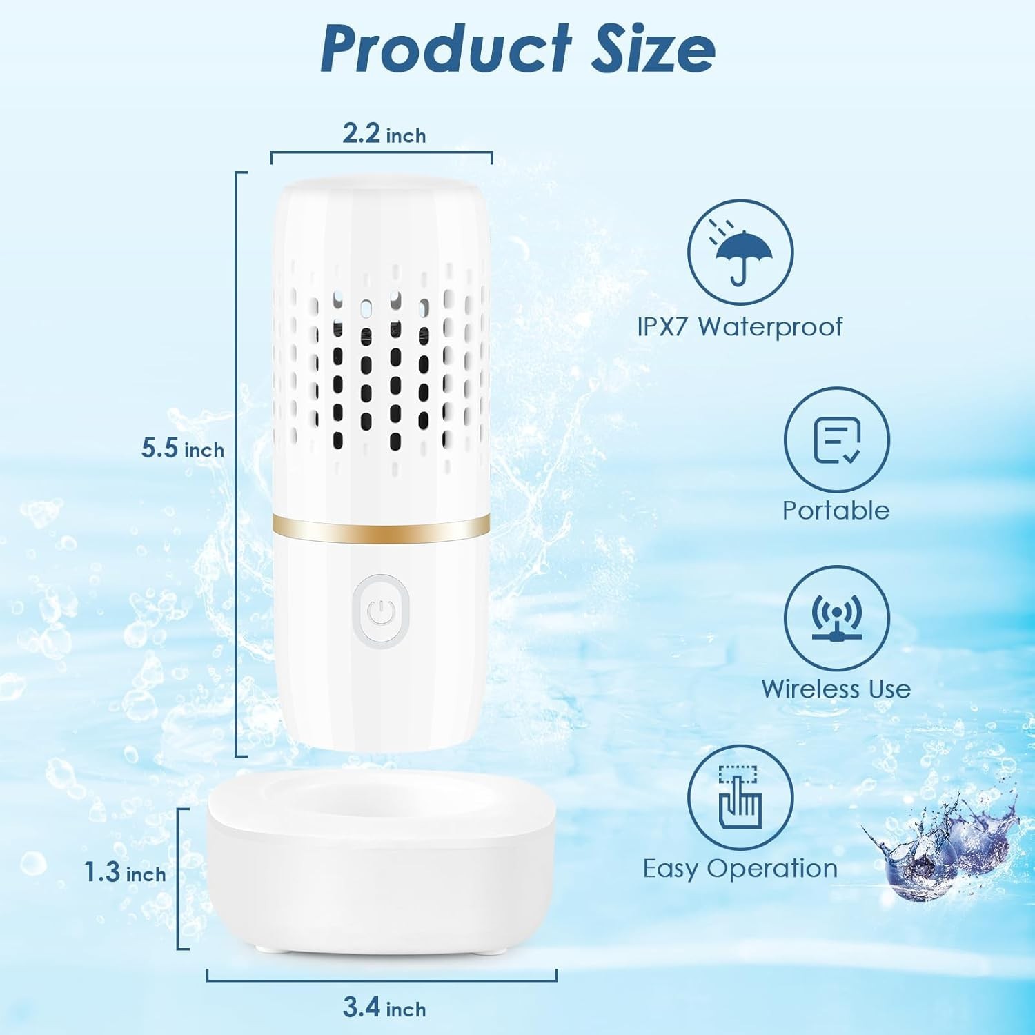 Fruit and Vegetable Purifier Cleaner Washing Machine Capsule Shape Disinfecti…