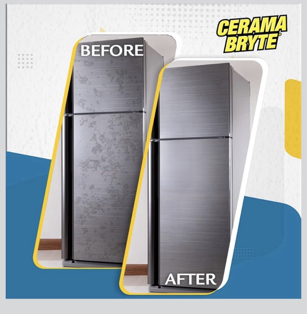 Cerama Bryte Stainless Steel Cleaner for Appliances Streak-Free Shine and Descal
