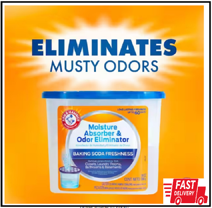Arm & Hammer 14 oz. Refillable Moisture Absorber Fragrance Free Closet Bathroom