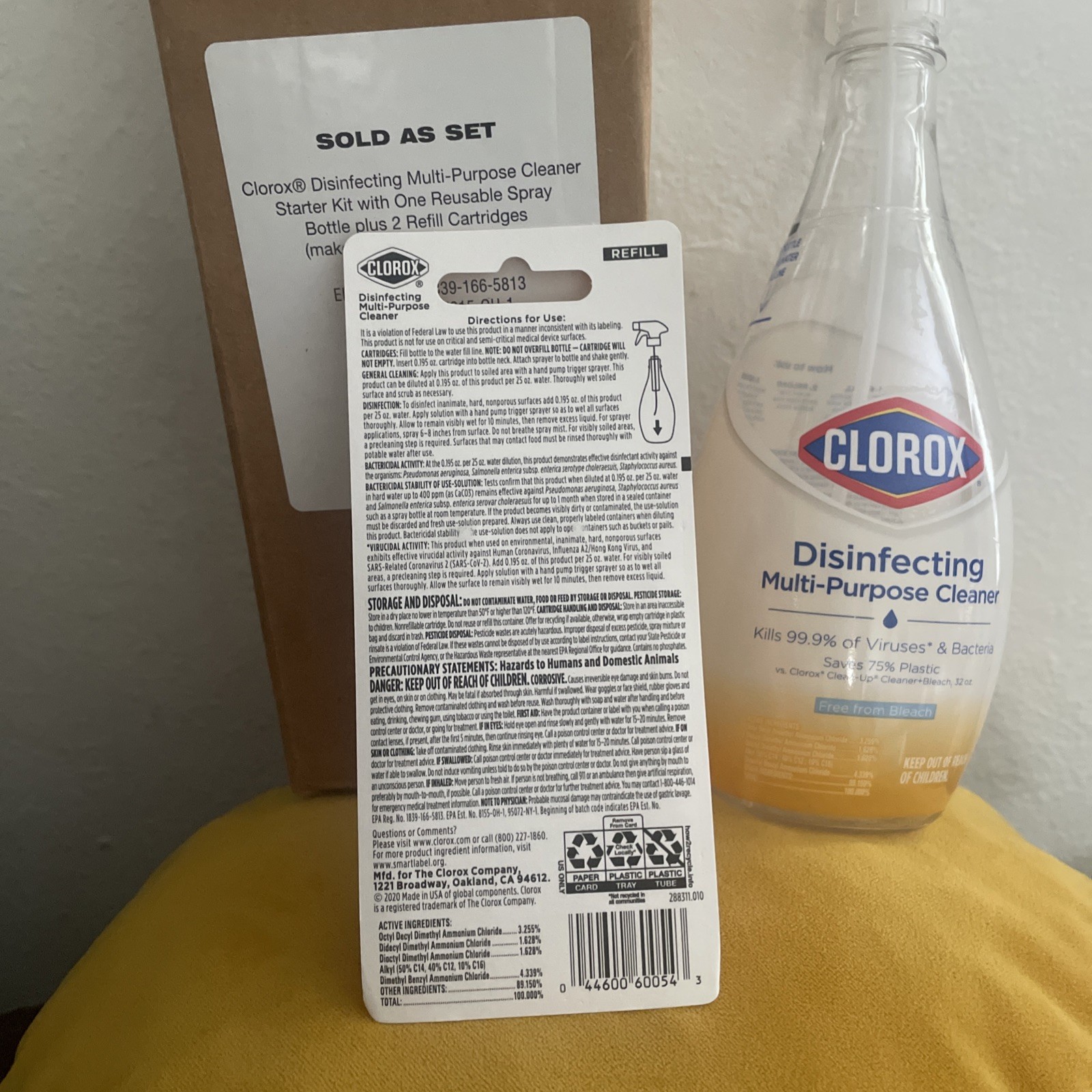 NEW Clorox Multi-Purpose Cleaning Kit With Refill Cartridges