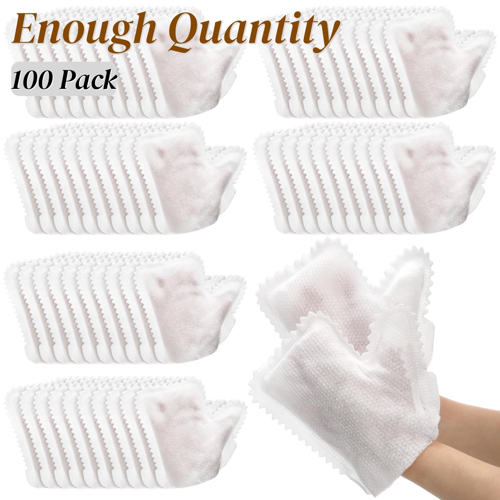 100 Pcs White Microfiber Dusting Gloves, Disposable Artisan Dust Cloth Remove…