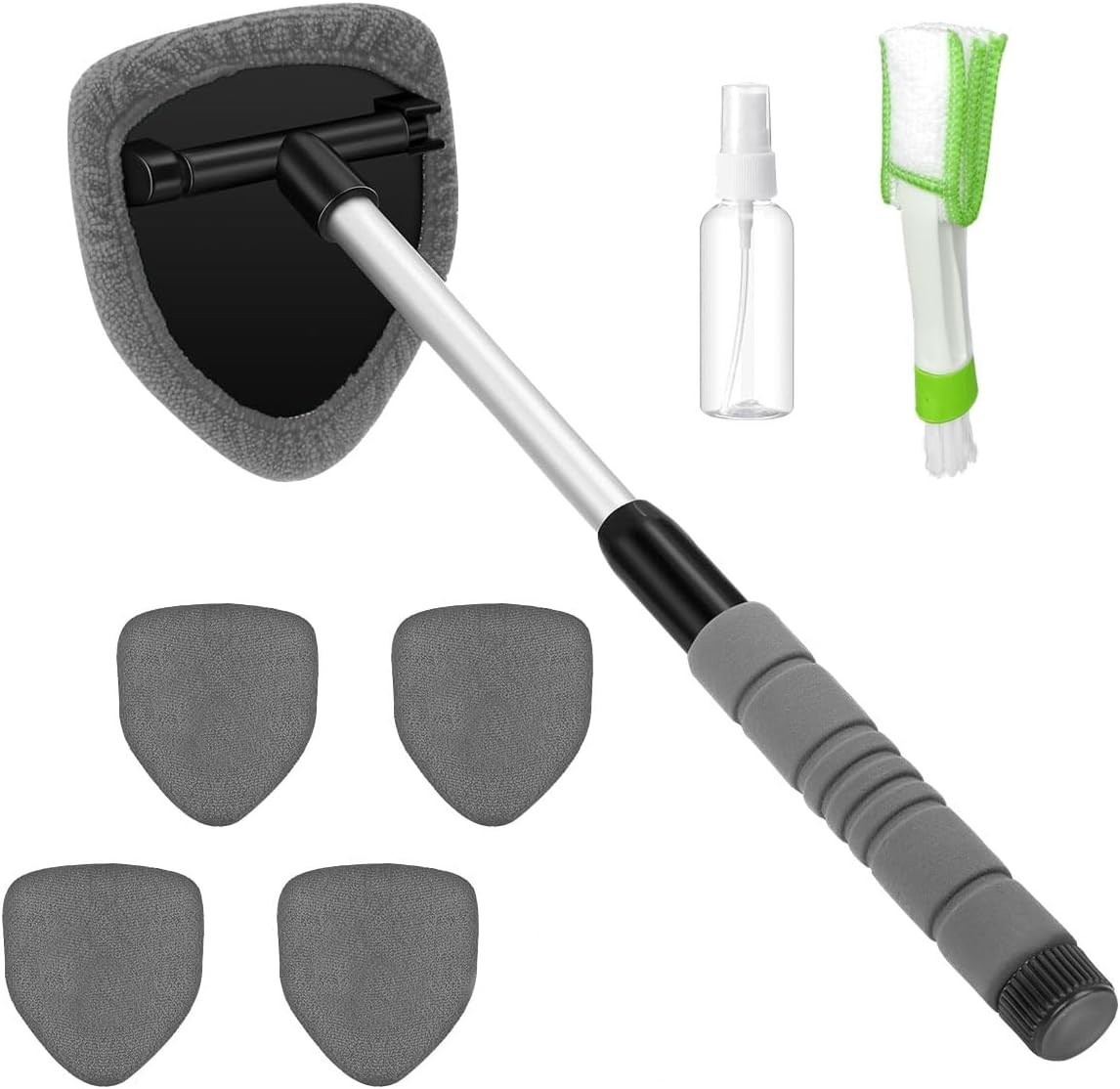 Windshield Cleaning Tool Car Window Glass Wiper Cleaner Brush Pad Extendable