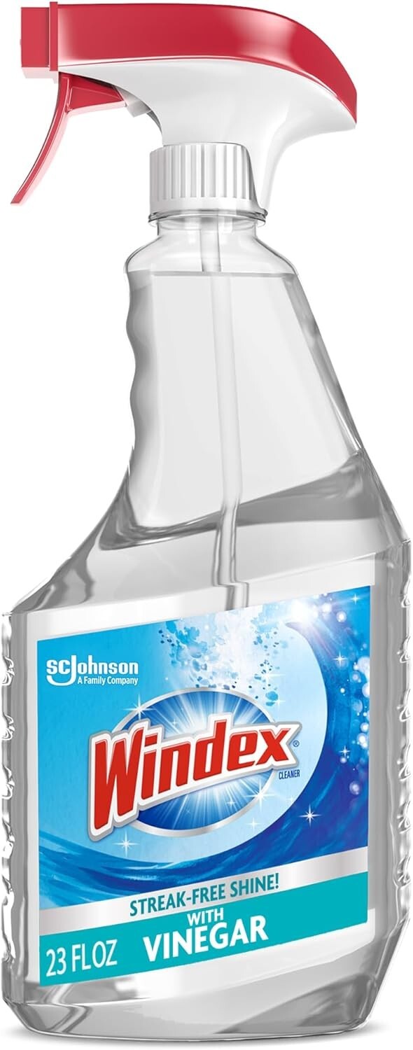 Windex with Vinegar Glass Cleaner Spray Bottle, 23 fl oz.