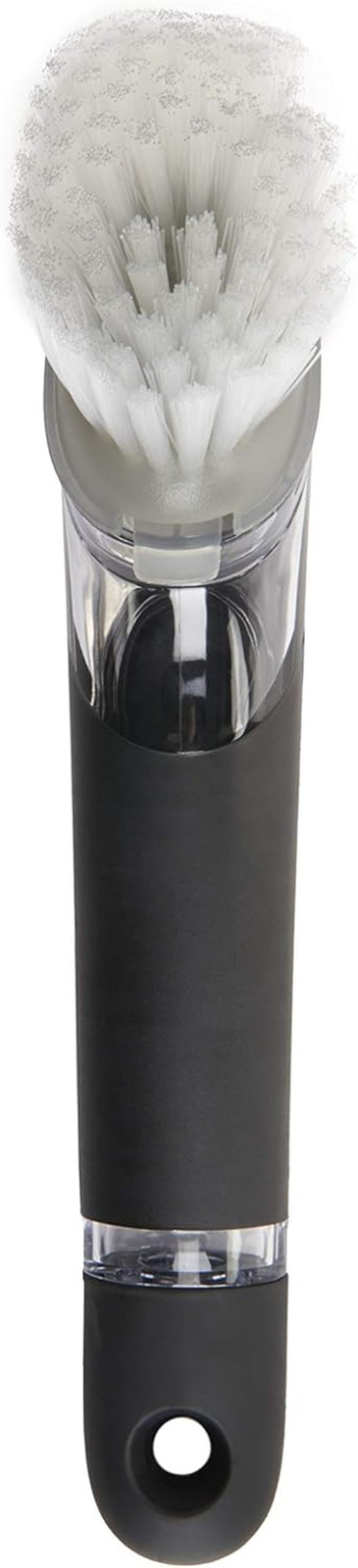 Steel Soap Dispensing Dish Brush 10 In