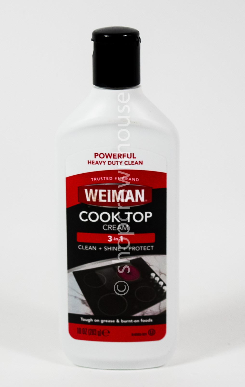 WEIMAN Heavy Duty 3-in-1 COOK TOP CREAM 10oz bottle Clean+Shine+Protect
