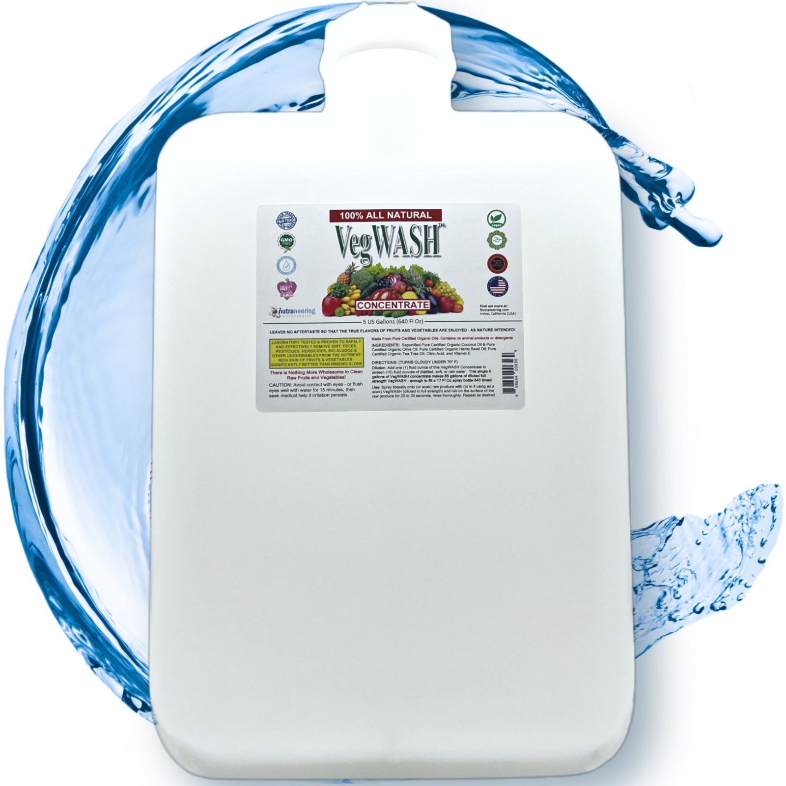 VegWASH™ Raw Produce Cleaner Concentrate (Scented) – Makes 80 Gallons at $4.87