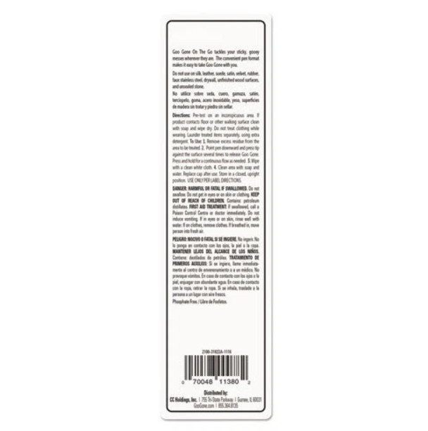 Goo Gone 2100EA 0.34″ Mess-Free Pen Cleaner – Citrus Scent New