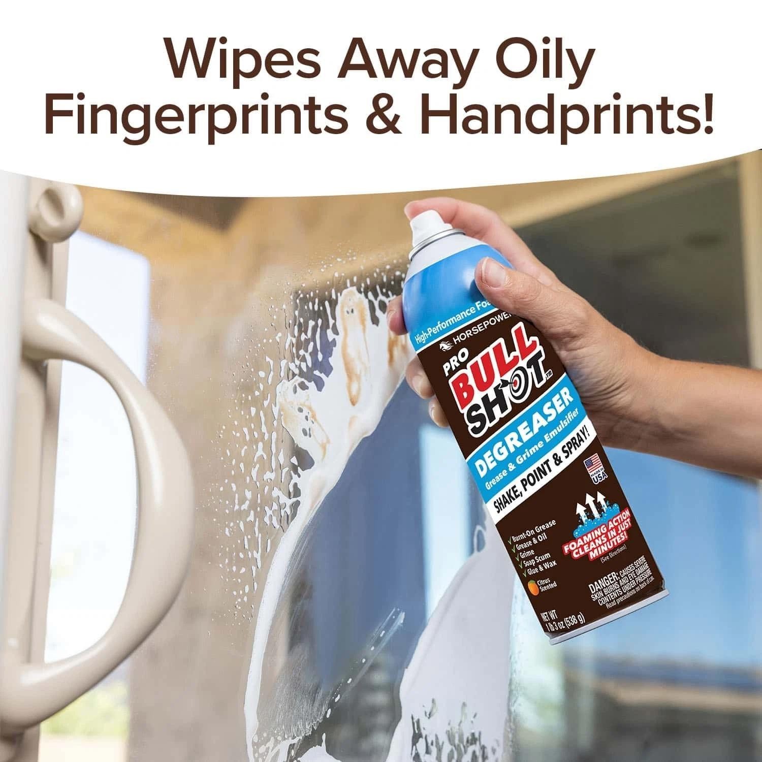 Bull Shot Degreaser Pro Foaming Grime Remover Spray Made in USA……..