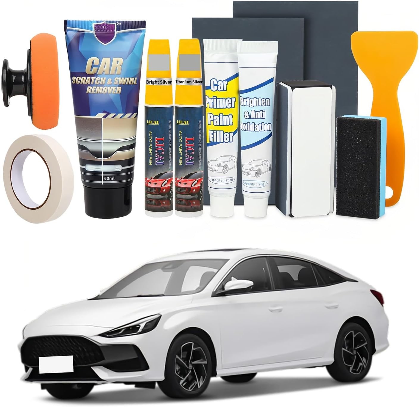 Car Scratch Remover, Car Paint Scratch Repair, Touch Up Paint for Cars Deep Scra