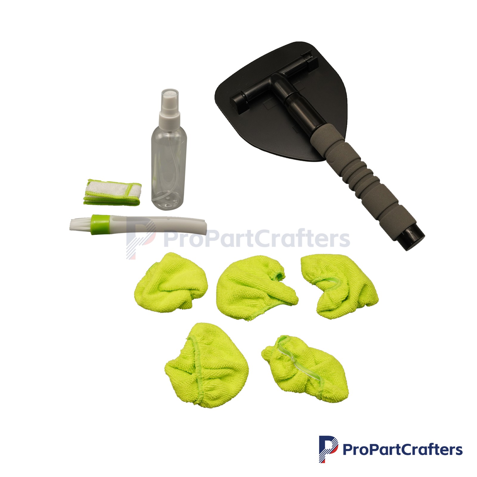 Wiper Cleaner Brush Pad Extendable Windshield Cleaning Tool Kit Car Window Glass