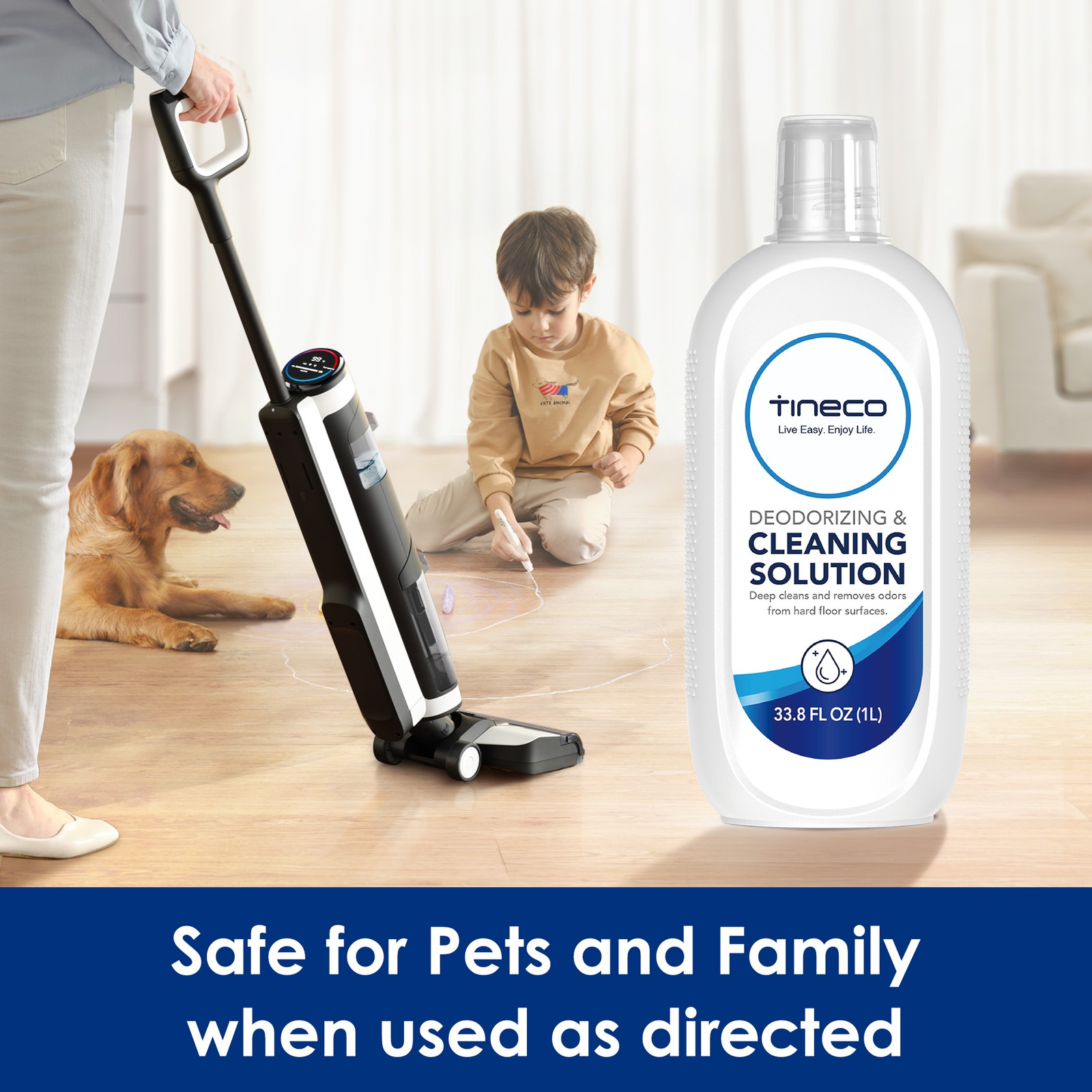 Tineco Floor Cleaning Solution 2L (33.8 OZ*2) for FLOOR ONE Series