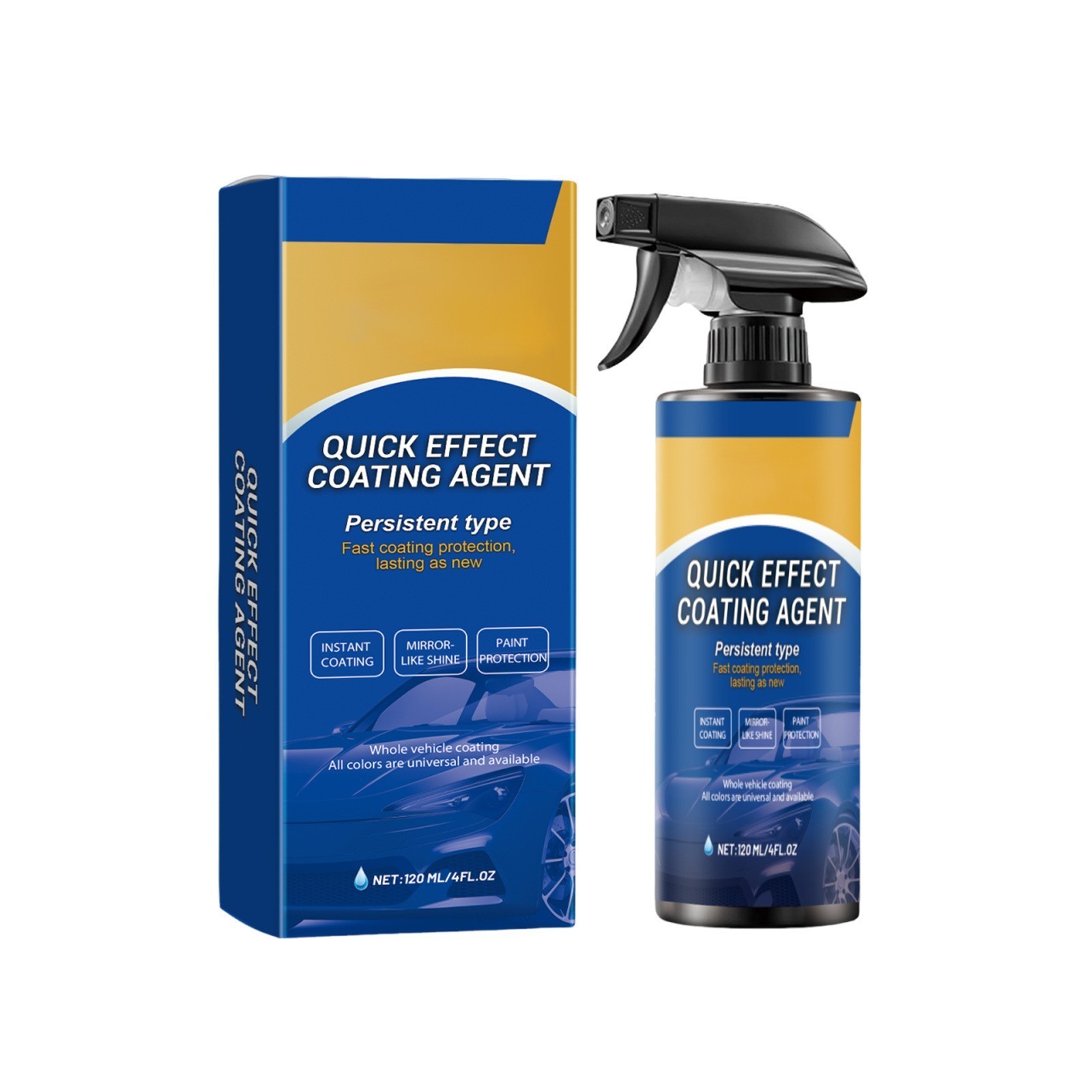 2PACK 120ML Advanced Car Quick-Acting Coating Agent Spray, Car Coating Spray
