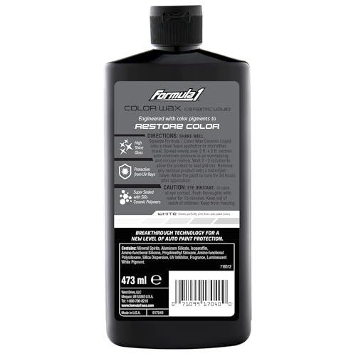 Color Wax Liquid for Cars, Gives Ceramic Water 16 Fl Oz (Pack of 1) White