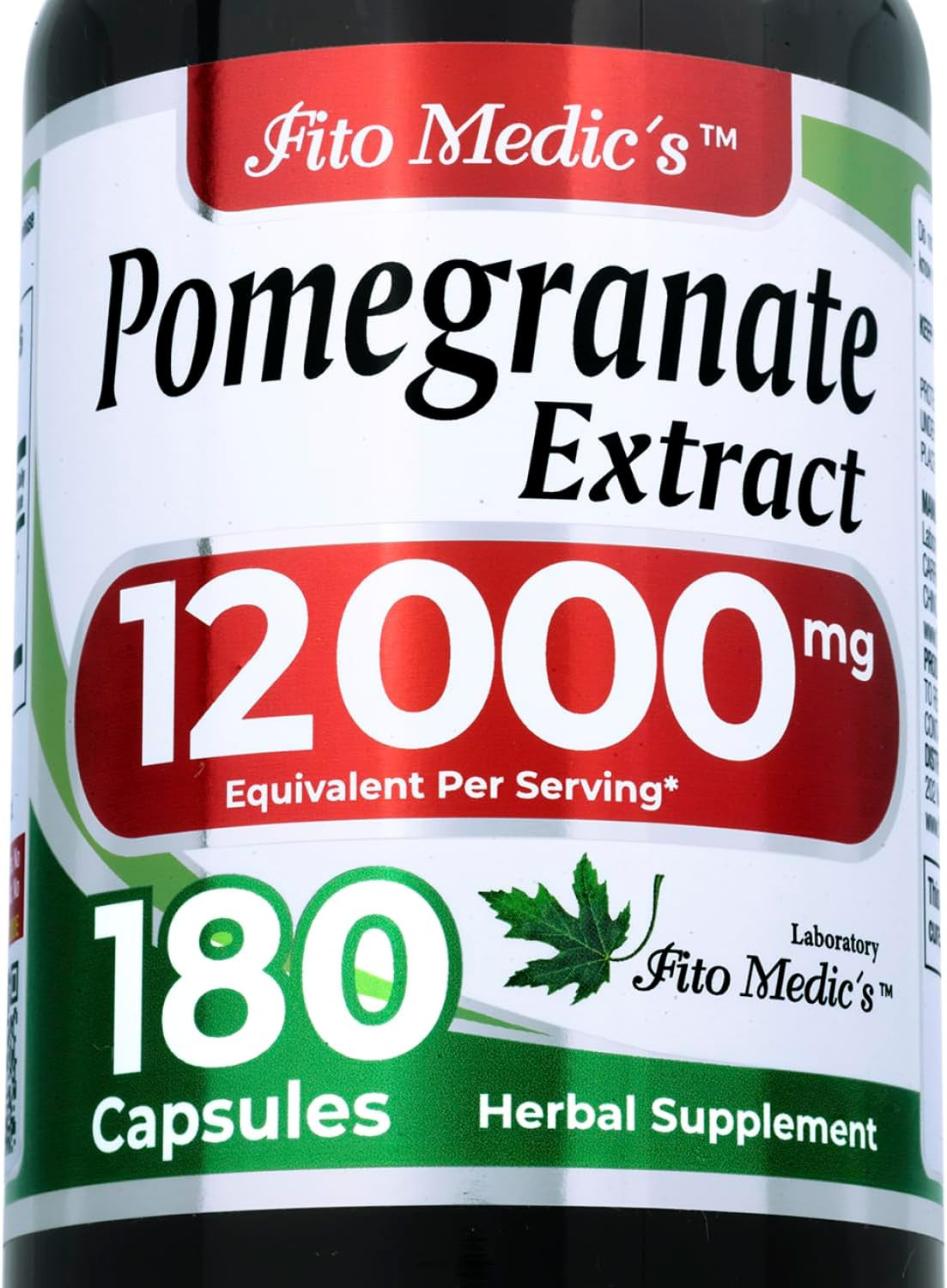 Pomegranate | Pomegranate Extract | 180 Capsules Concentrate Extract | Herbal Su