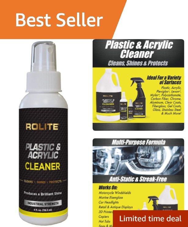 4 fl. oz. Streak-Free Plastic Cleaner for Windows & Automotive Detailing