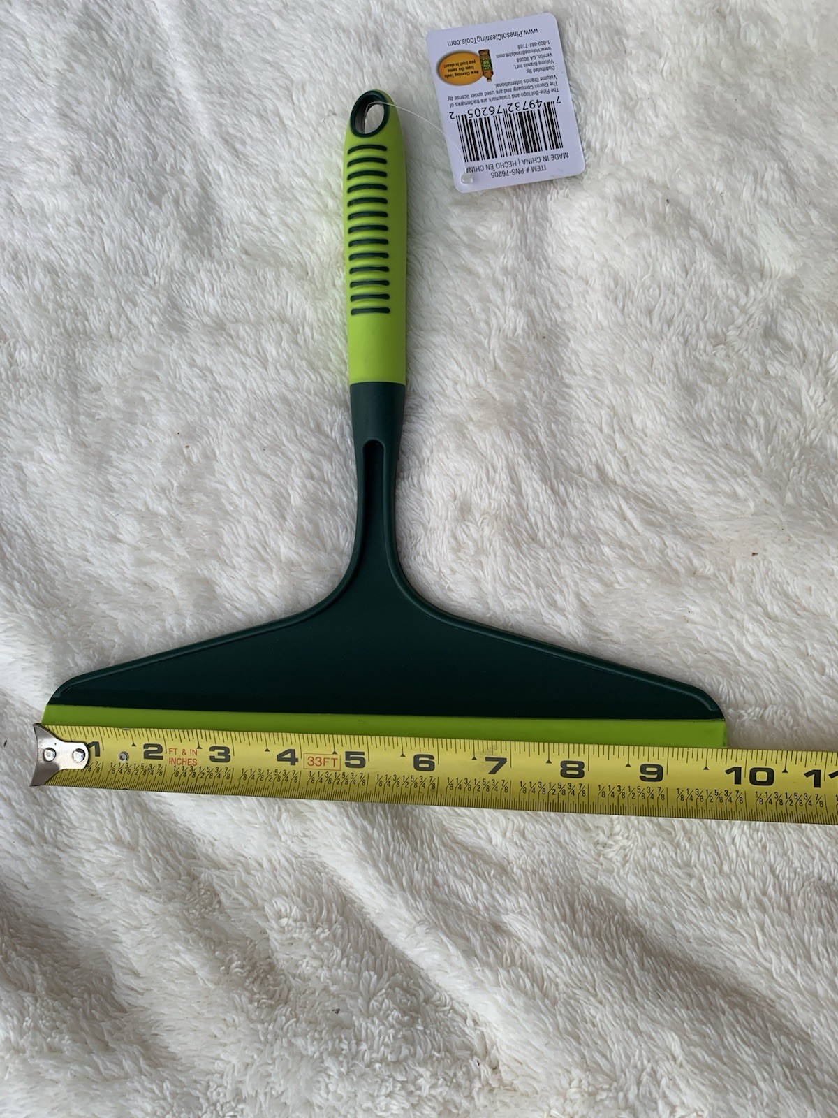 Pine- Sol Durable Plastic Squeegee All Purpose Cleaning Tool Green New.