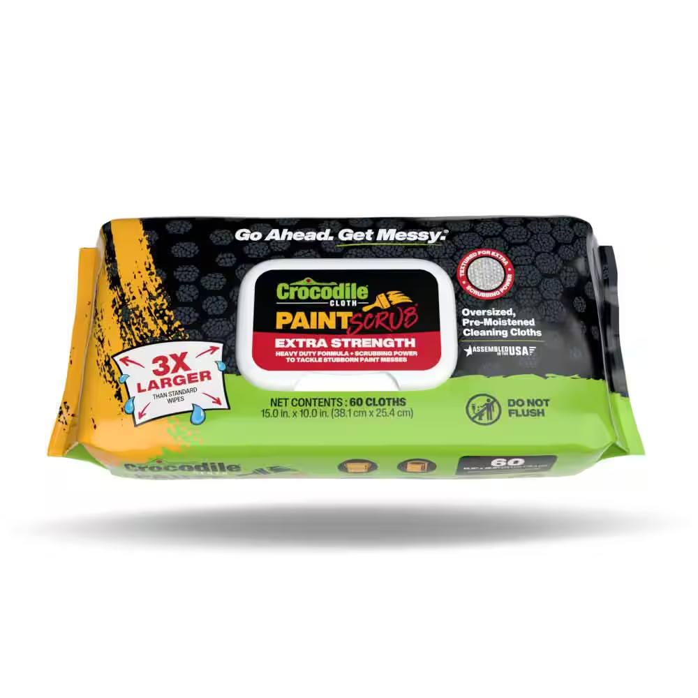Paintscrub 60-Count Wipes Paint Cleanup Wipe for Paint Epoxy and Tar on Concrete