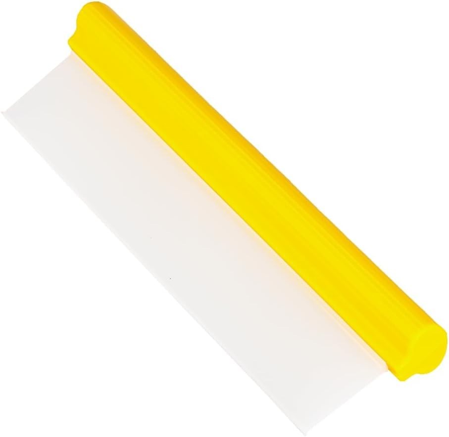 12 inch Silicone Squeegee, Water Wiper for Car Drying, Flexible Color: Yellow