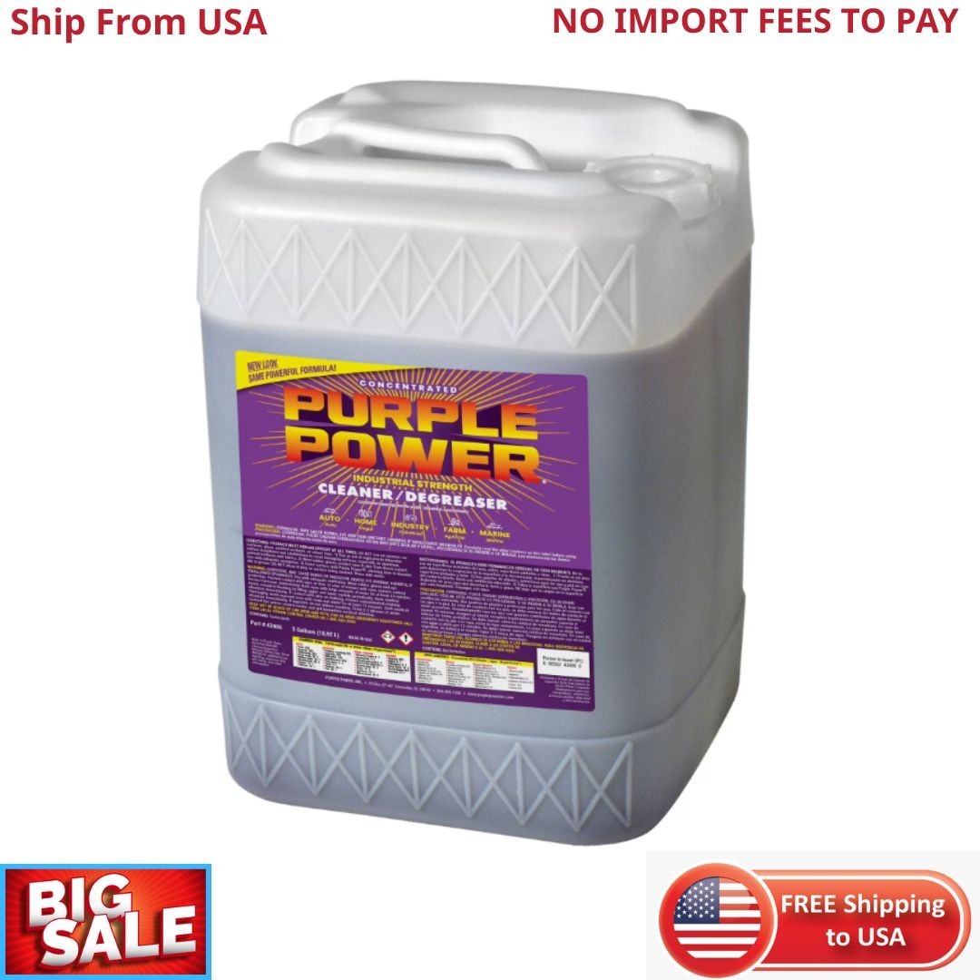 Purple Power Industrial Strength Cleaner and Degreaser, 5 Gallon New