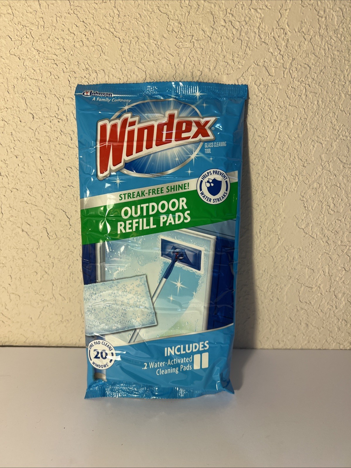 Windex Outdoor Refill Cleaning Pad Windows 1 Pk 2 Pads Discontinued NOS New
