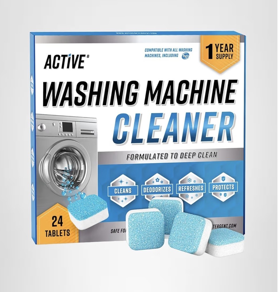 Washing Machine Cleaner Descaler 24 Pack – Deep Cleaning Tablets