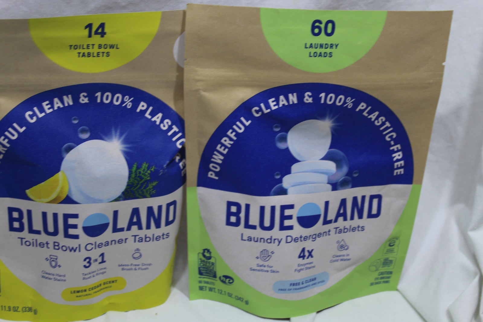 Lot of Blueland Dishwasher, Laundry, Toilet Bowl Cleaner and Oxi Laundry Boost
