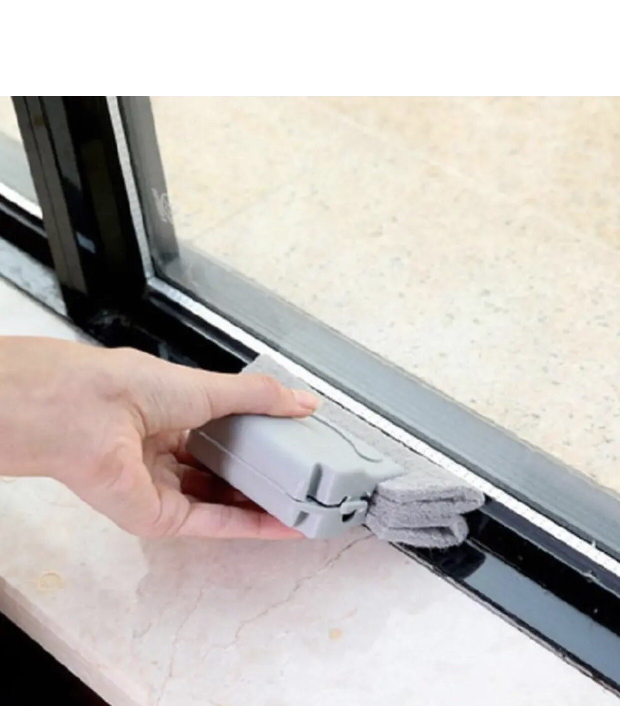 1 PC Window Groove Gap Cleaning Brush For Window Frame&Door Track