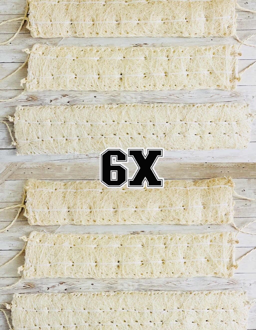 6x Estropajo De Ixtle Mexicano Ixtle Scourer Body Scrub 100% Natural Fibers