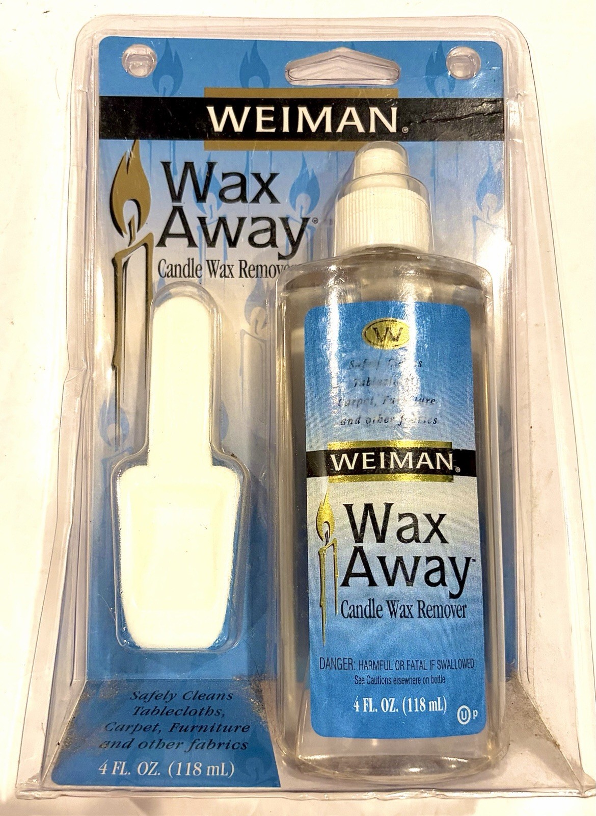 Weiman Wax Away Candle Wax Remover Set 4 Fl. Oz. NEW, Sealed