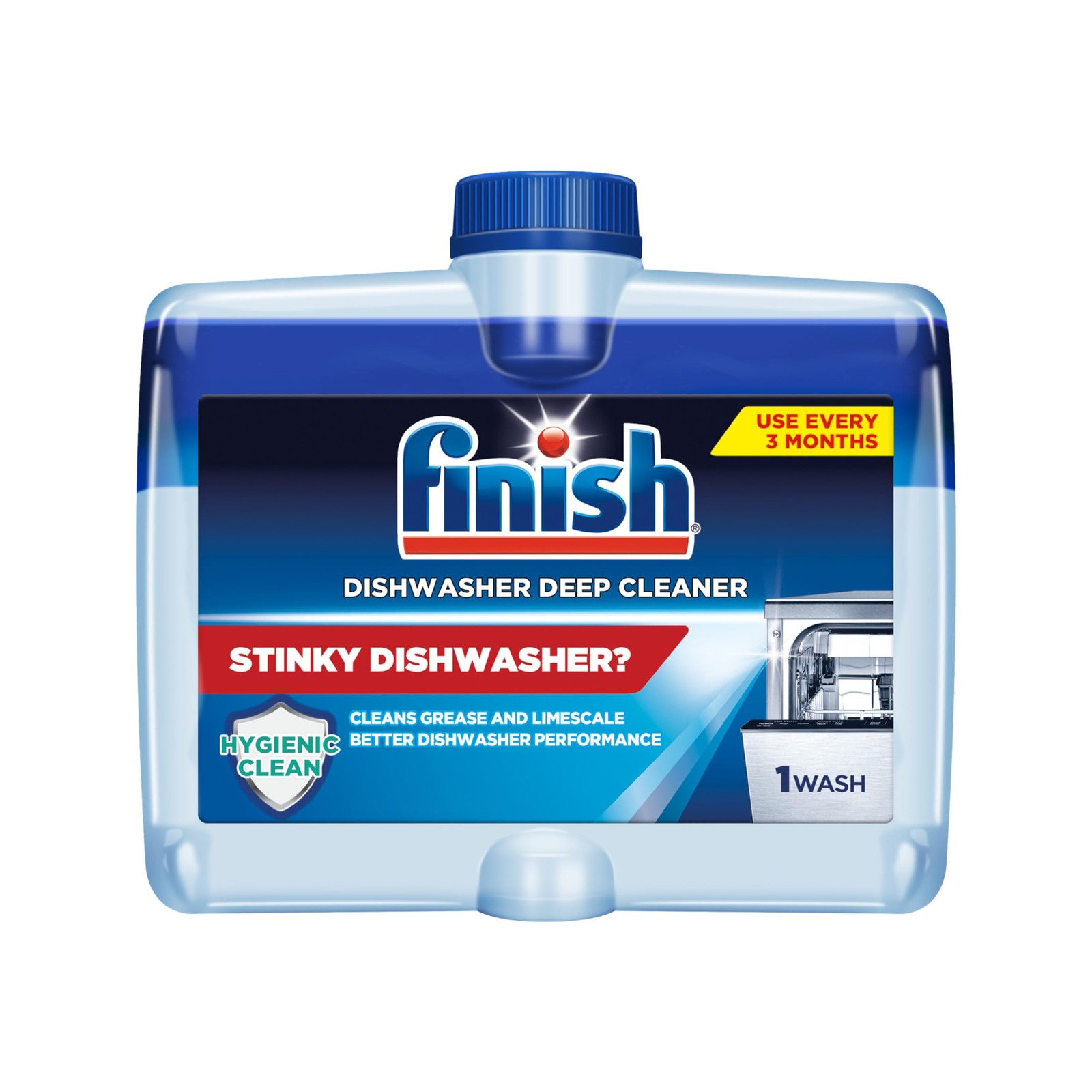 Dishwasher Cleaner Liquid Deep Cleans Grease Limescale Fights Odor 8.45oz 1 Bott