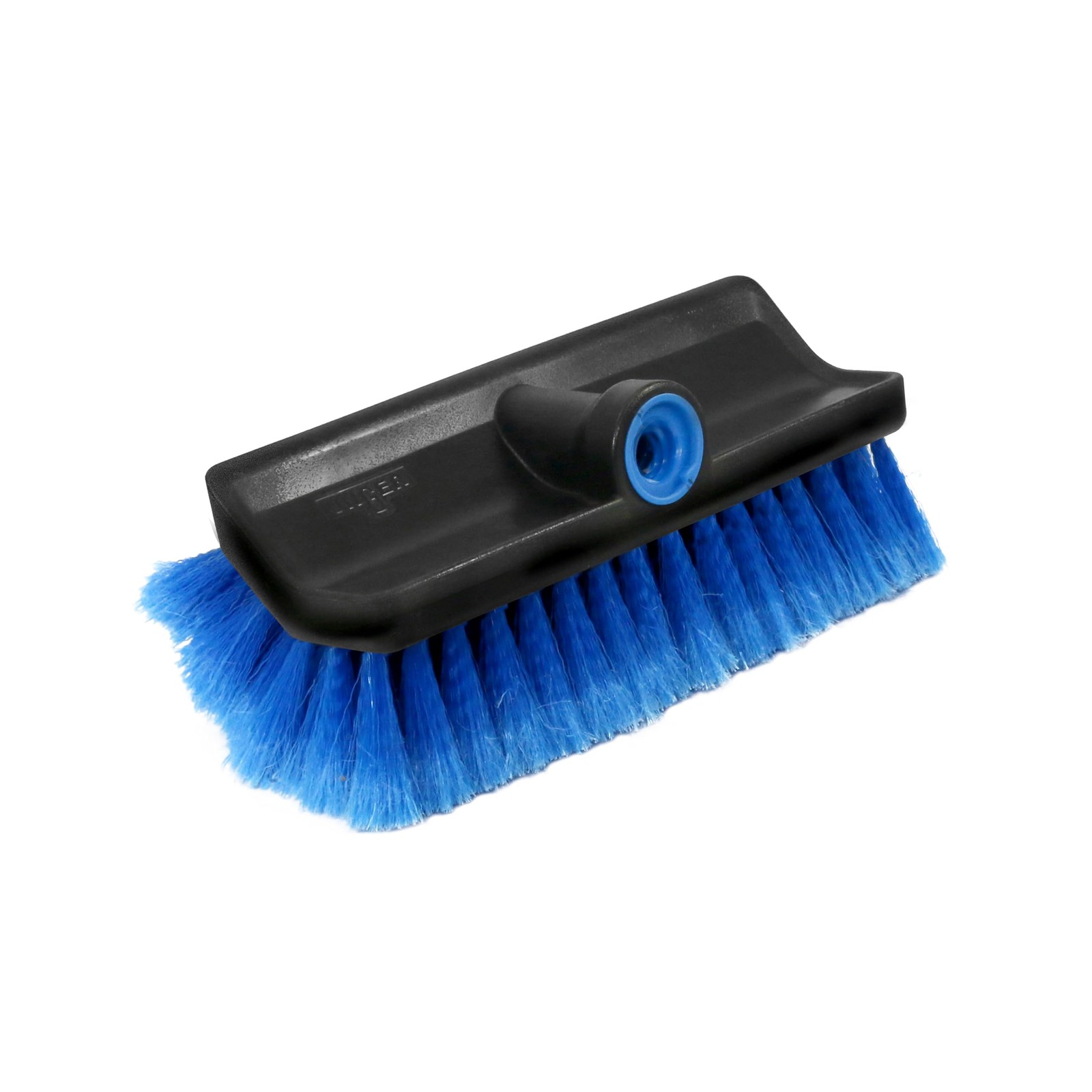 10 Inch Solar Panel Brush Cleaner Head Soft Blue Bristle Scrub Brush with Rubber