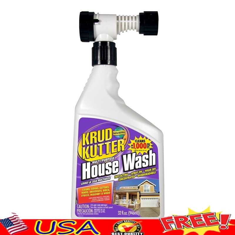 Multi-Purpose House Wash Cleaner Mold Mildew Algae Stain Remover Outdoor New
