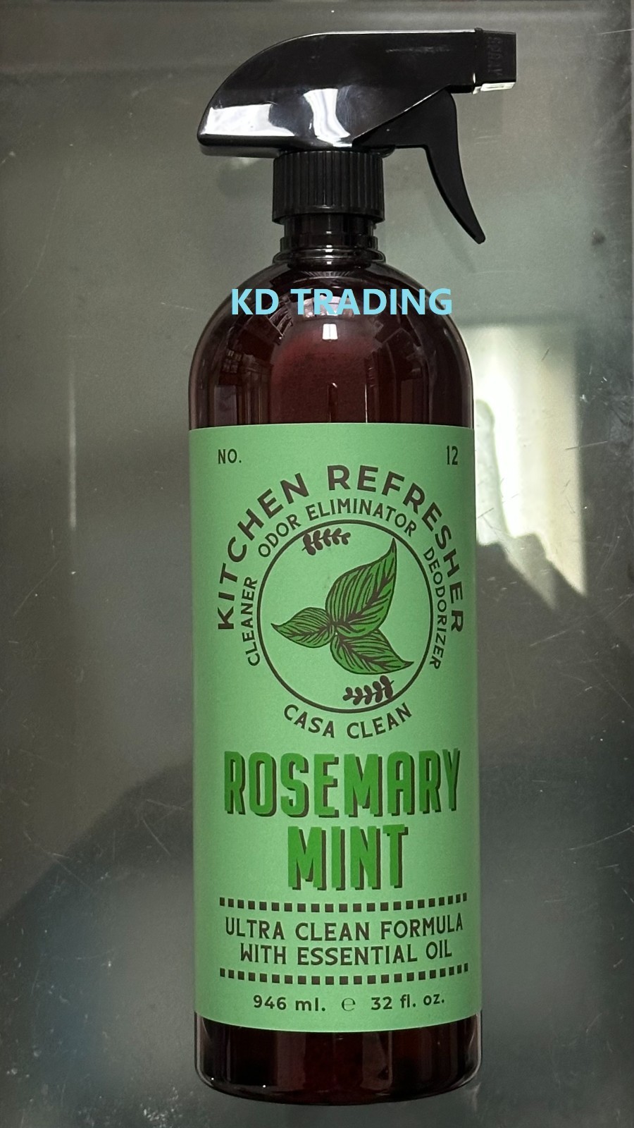 KITCHEN REFRESHER Ultra Cleaner Odor Eliminator Deodorizer ROSEMARY MINT 946ml