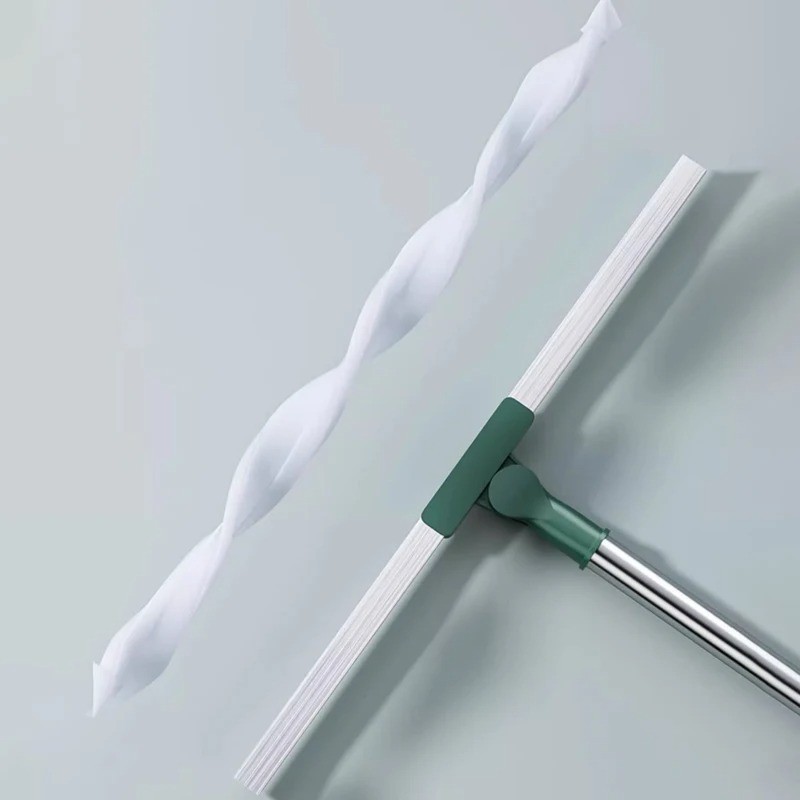 Silicone Floor Squeegee Broom Bathroom Glass Shower Window Water Scraper Cleaner
