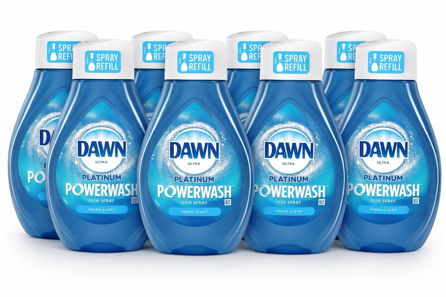 Dawn Platinum Powerwash Dish Spray Refills 16oz Fresh Scent (8 Pack)