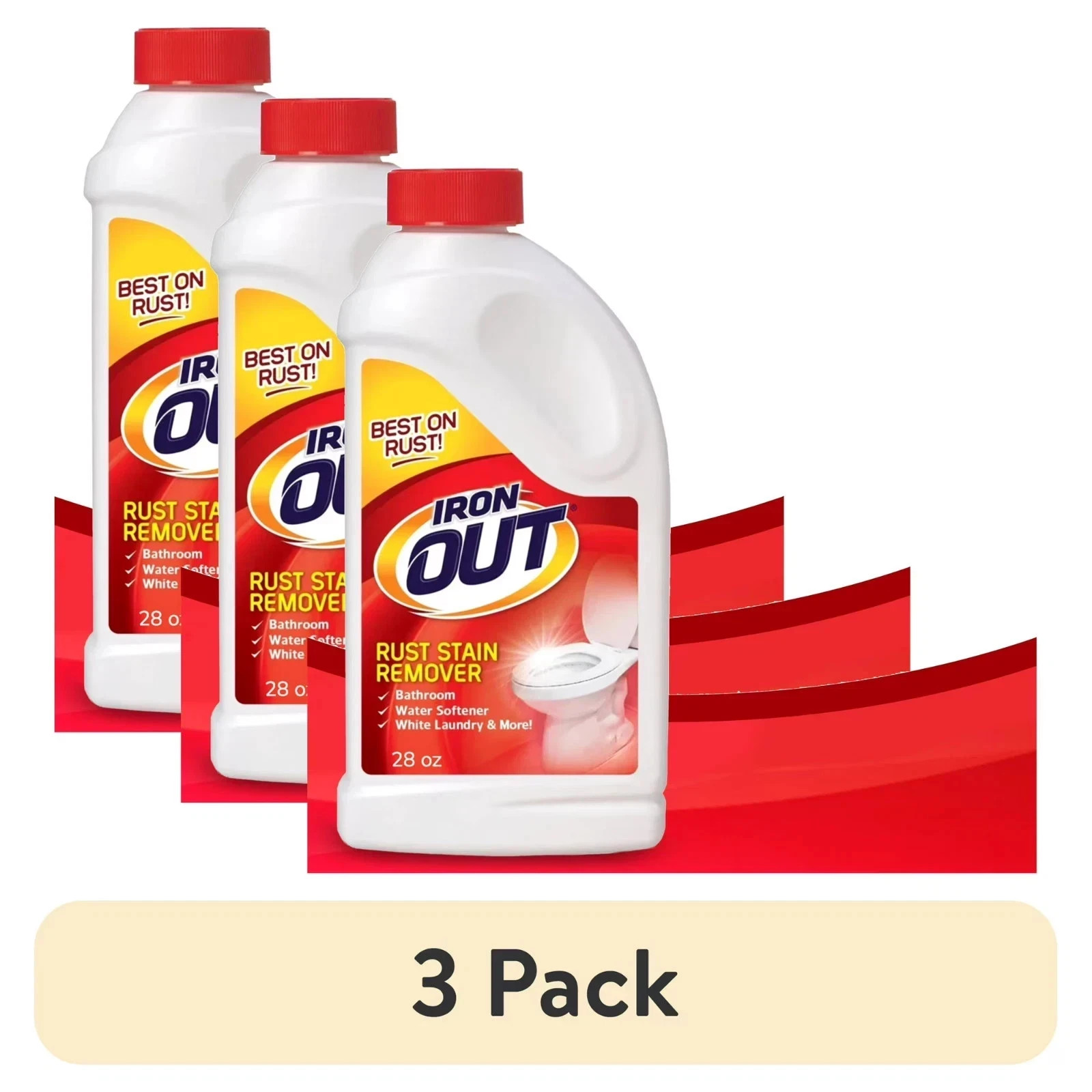 New 3PK Iron Out Rust Remover Powder – Stain & Scale Cleaner for Laundry