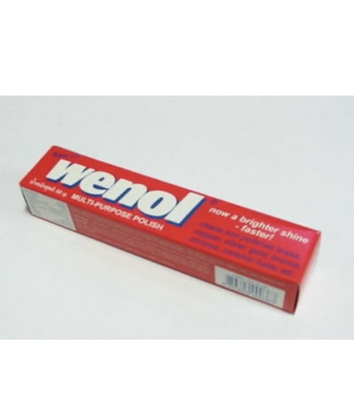 1 tube WENOL METAL POLISH CLEANER ALL FOR BRASS COPPER STAINLESS STEEL TUBE 100G