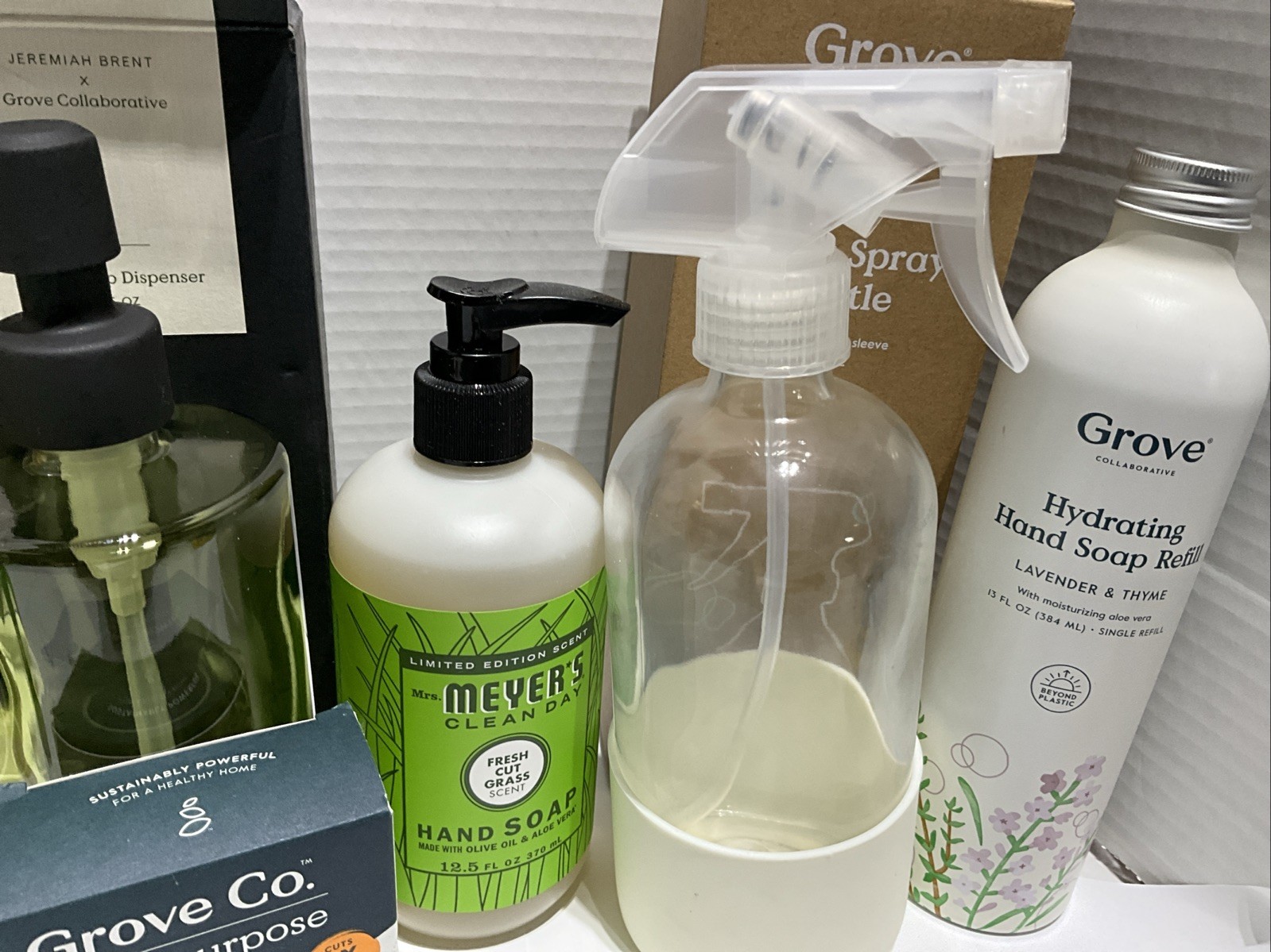 Grove Collaborative & Myers Clean Day Lot Of 9 New Items Glass Spray Bottles &